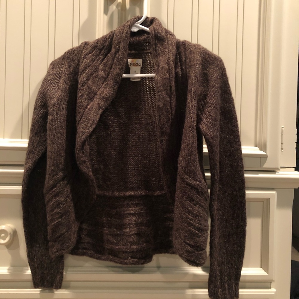 Mudd Brown Sweater Cardigan